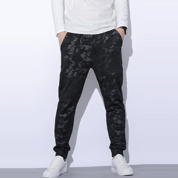 

mens harem pants joggers sweatpants black camouflage hanging crotch joggers pants for men 2020 hip hop style1
