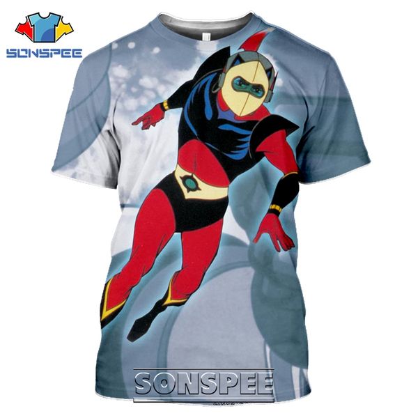 

goldorak vintage anime 3d print shirts graphic funny plus size men clothing