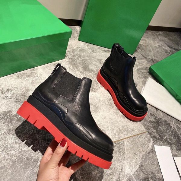 

2021 wholesale new front zipper martin boots 8 hole platform 5cm women winter shoes ankle boots size 35-40, Black;red