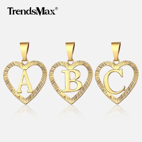 

pendant necklaces alphabet charm heart necklace a-z initial letter gold color women girl jewelry gift amazing price gp373, Silver