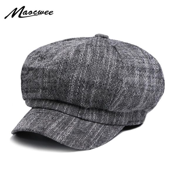 

berets winter beret women fashion french artist girls solid color cotton autumn hats for flat cap felt, Blue;gray