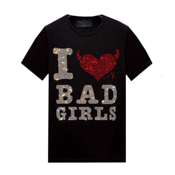 

mens rhinestone short sleeve t shirts with designs - crewneck pullover slim fit casual tee for summer, White;black