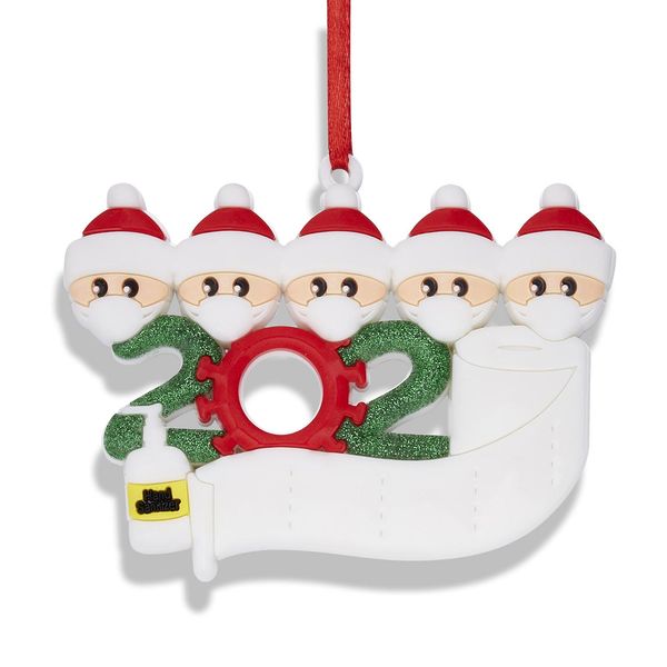 

2020 рождество санта-клаус партия подвеска личность diy имя висячие украшения украшение семьи аксессуары для xmas фестиваль wmtali otsweet, Gray