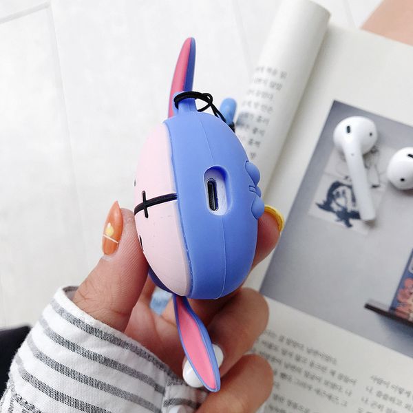 

20pcs/lot funny cartoon version of wireless earphone box stylish and cute anti-fall protective cover for apple airpods 2 pro case