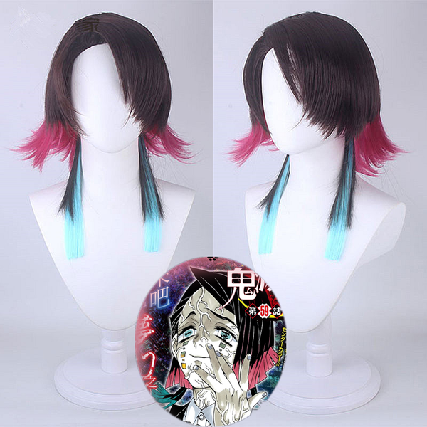 

costume accessories anime demon slayer kimetsu no yaiba cosplay enmu kagen no ichi cosplay wig women demon slayer kimetsu no yaiba wigs, Silver