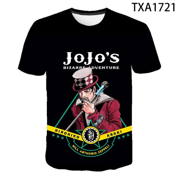 

new jojo bizarre adventure3d printed clothing wild breathable 3d print shirts hippie comics anime men clothing
