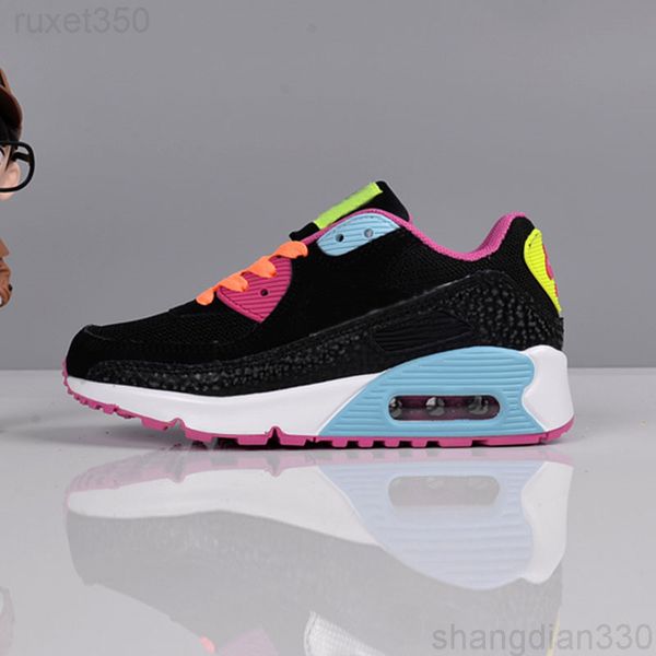 

2020 kid cushion running shoes for men women sport shoes boys girls trainers sneakers children run eur 28-35 g6kkj, Black