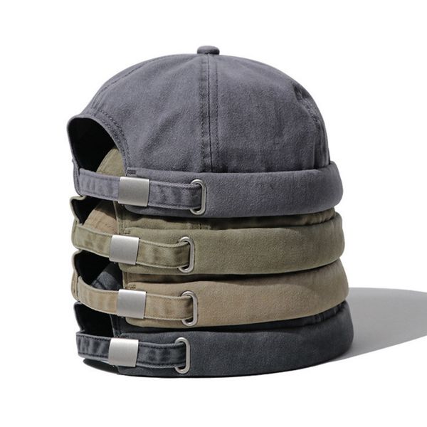 

washed cap retro summer beanie hat baseball cap men women, Blue;gray