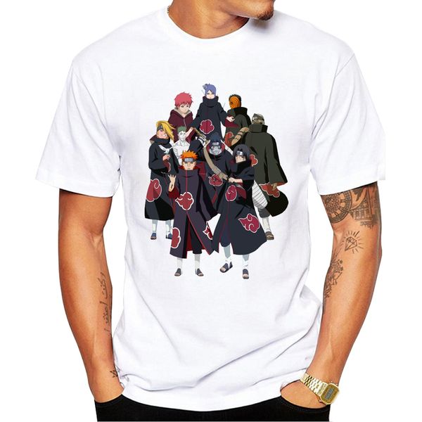 

teehub hipster the akatsuki fashion ninja printed short sleeve casual funny sport hooded sweatshirt hoodie t shirt