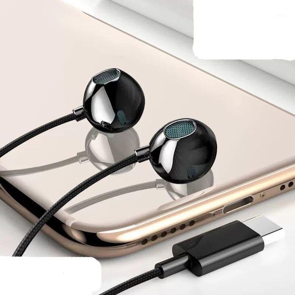 

type-c interface headset original headset music wire control for c type mobile phone1