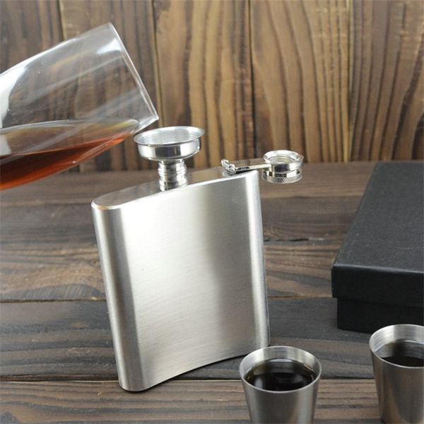 

stainless steel hip flask 4oz 5oz 6oz 7oz 8oz 10oz oil pot portable outdoors travel drinkware wine pot new 16 58yj g2