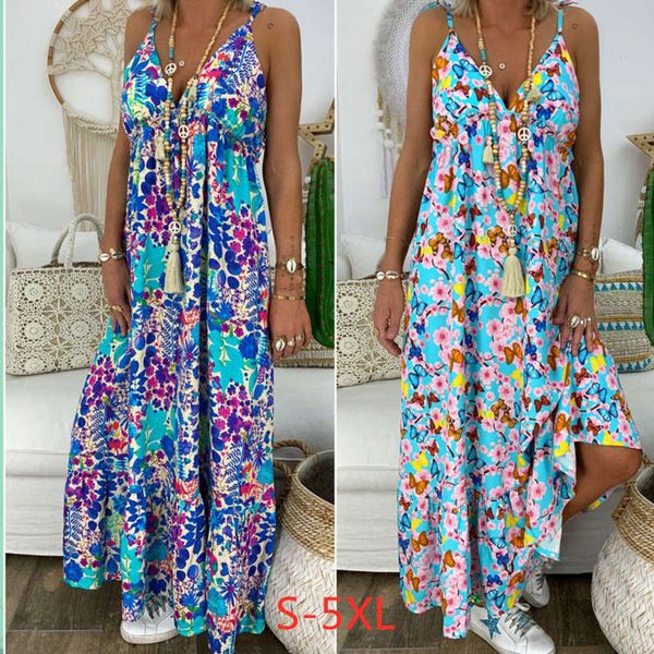 

2019 large slim women's new summer fit medium length v-neck sling dress, Black;gray
