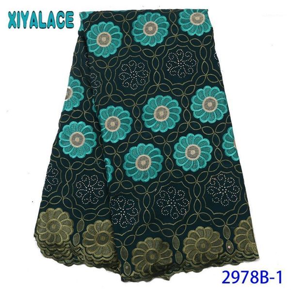 

nigeria lace fabric 2020 lace cotton african nigerian laces for women dresses ks2978b-11, Pink;blue