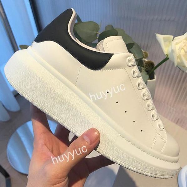 

2020 blue velet back platform sneakers white genuine leather trainers comfort pretty girl wholesale style casual shoes, Black