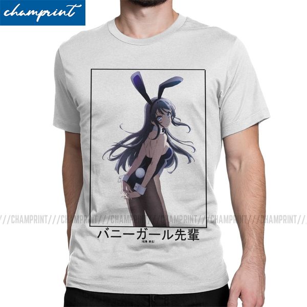

men's bunny girl senpai mai sakurajima hentai anime lewd japan waifu novelty crewneck plus size hooded sweatshirt hoodie men t shirt