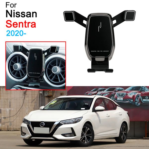 

car gps air vent mount clip clamp mobile phone holder for nissan sentra accessories 2020