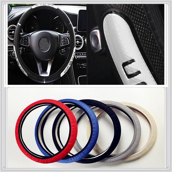 

38cm universal car steering wheel cover anti-slip styling for kia forte ceed stonic stinger rio picanto niro soulster no3