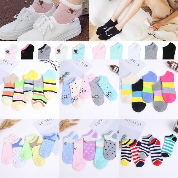 

низкая цена работы дети просто и дышащий печататься женщины цветой точки мультфильма лодка лодка носки соответствие легких носков рта и хлоп, Black