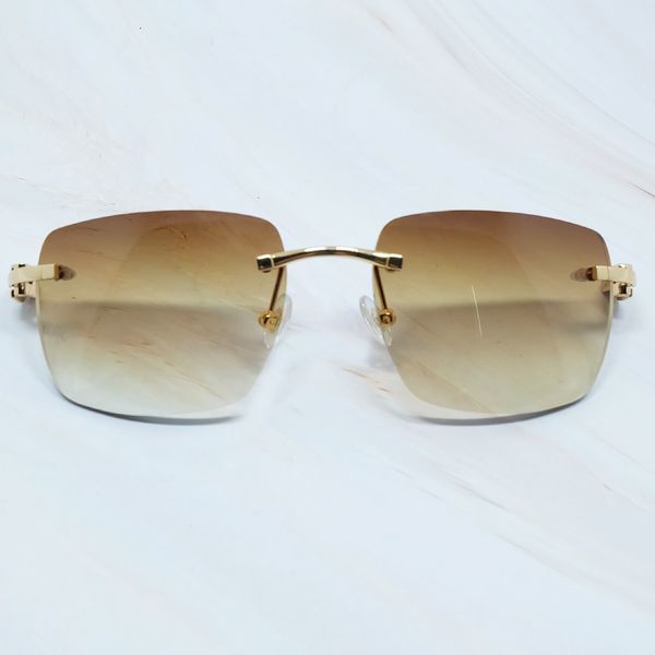 

2021 new rimless men womens sun glasses carter shades wooden buffalo big sunglass buffs luxury sunglasses gafas de sol dk5o, White;black