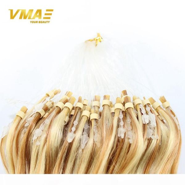 

новое прибытие 14 26 дюймов прямой бразильский micro ring loop наращивание волос 1g strand micro loop наращивание волос 1b 613 все цвета, Black