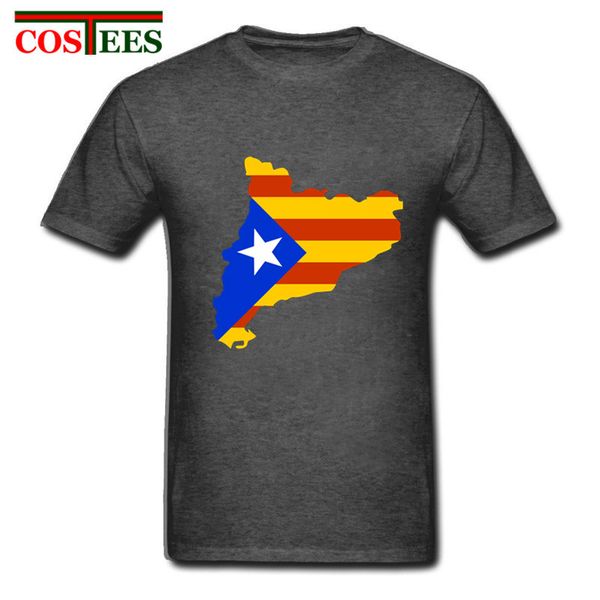 

sport funny men t shirt catalonia map with flag t-shirt male nation day group team tshirt father bros gift patriotic festival teeshirt