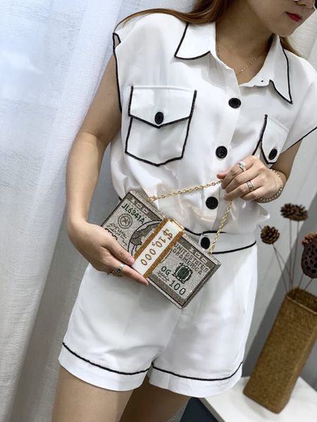 

crystal lady's dinner shoulder bag diamond drawing chain wedding dinner wallet and fashion handbag luxury exquisite design