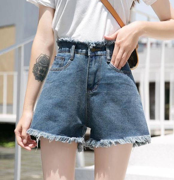

women's jeans shorts women summer 2021 booty mini denim short feminino casual jean black vintage plus size, Blue