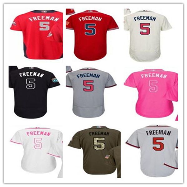 

custom atlanta brave leave name number 5 freddie an baseball jersey men women youth jerseys, Blue;black