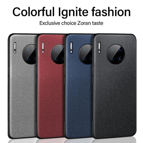 

ультра-тонкий ткань текстуры магнитный держатель телефона чехол для huawei mate 30 20 10 p40 p30 p20 lite pro luxuy силикон ткань обложка bb