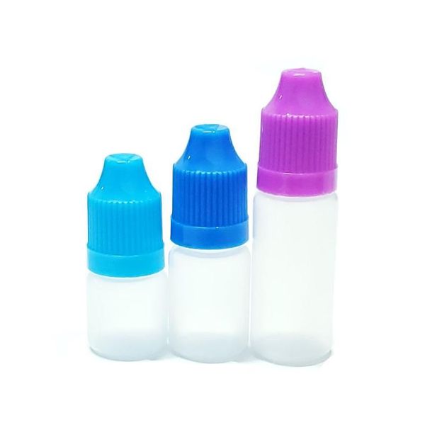 

5pcs empty plastic bottle container 3/5/10/15/20/30/50/60/100/120ml pe eye drop bottle essential oil dropper bottle 5p bbypmg