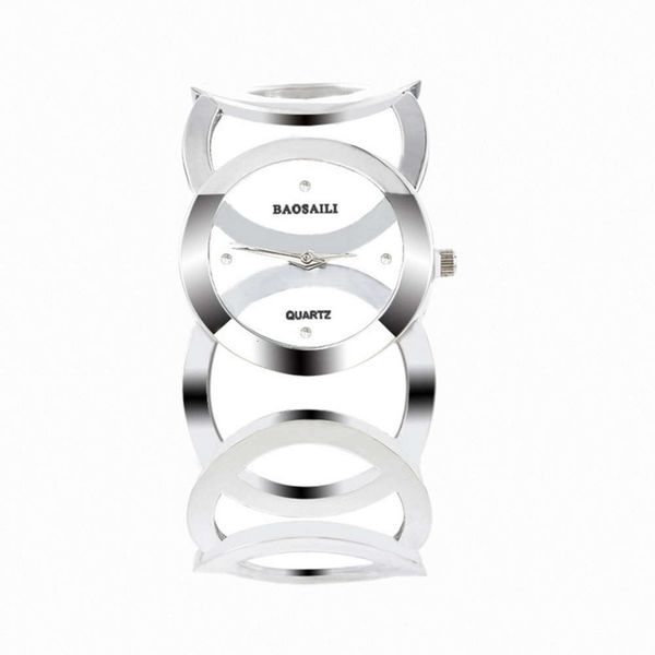 

k special price boutique black white face / white face fashion collar steel band watch women's hollow bracelet watch, Slivery;brown