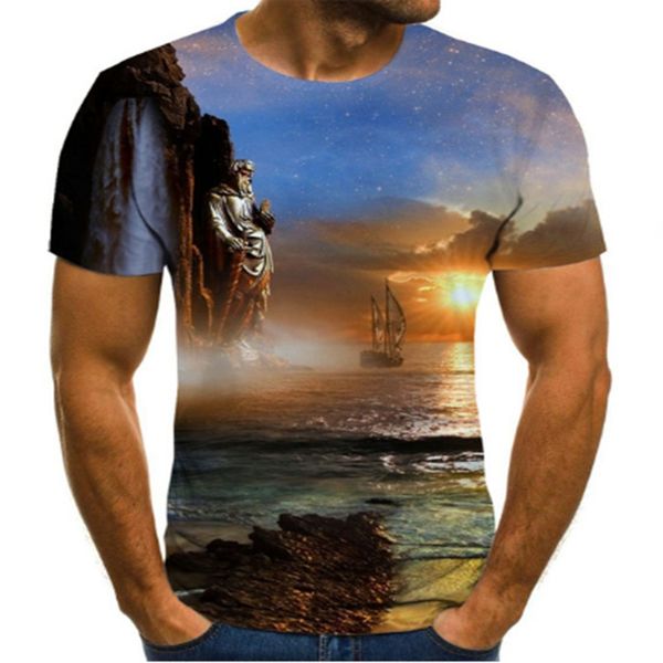 

sell game graphics t-shirt anime boys clothing casual harajuku summer 3d men's t-shirt round neck shirt plus size streetwear, White;black