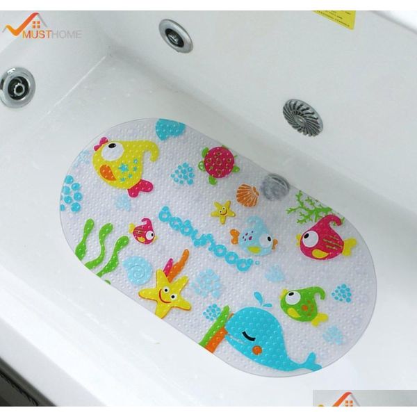

39cmx69cm non-slip bath tub mat kids tub or shower floo qylson garden2010