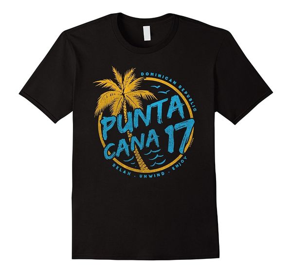 

sport brand new 2019 summer mens short sleeve punta cana 2017 dominican republic travel vacation t-shirt tee