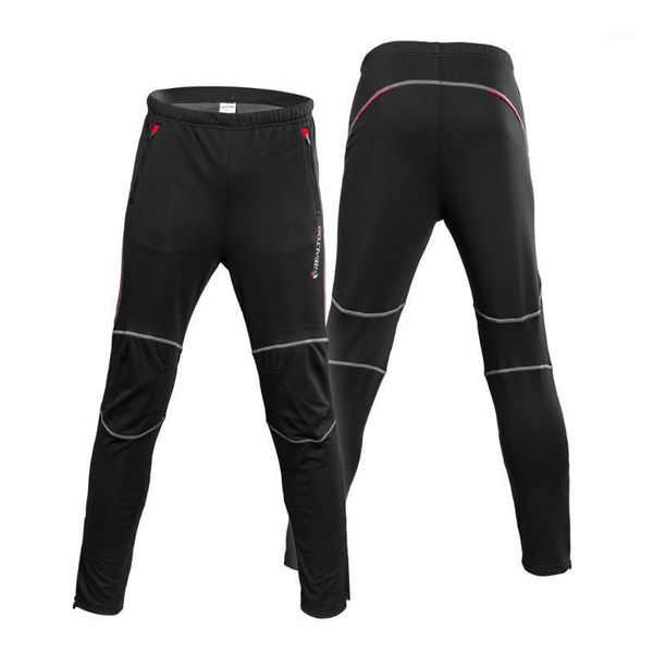 

racing pants men's bicycle winter thermal fleece outdoor sport bike cycling riding trousers windproof athletic1, Black;blue
