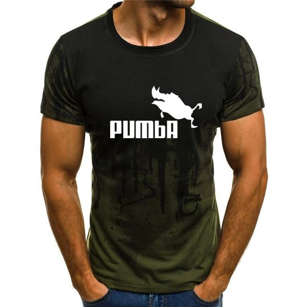 

pumba printed new camouflage breathable comfortable 3d print shirts comics funny graphic men clothing