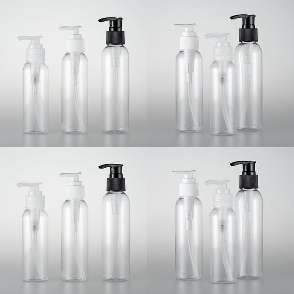 

screw pump bottle light and handy convenient carry transparent two color optional round shoulder bottle 0 97py a29
