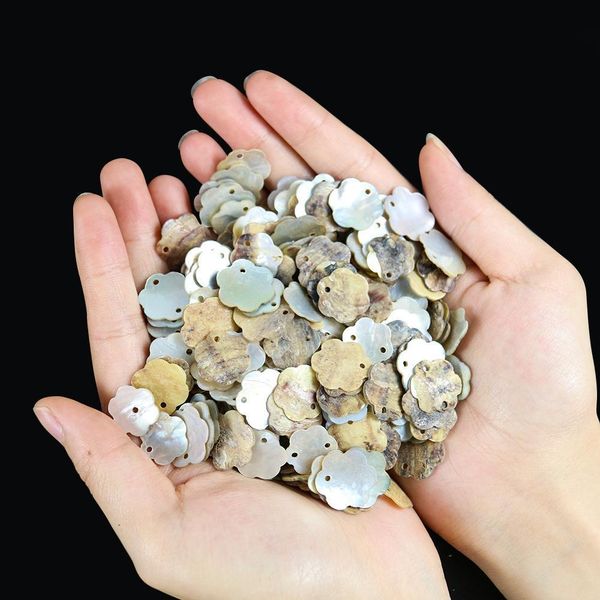 

20pcs lot flower shape seashells nautical home decor natural shell pendants necklace diy shells for jewelry making accessories h jllwdg