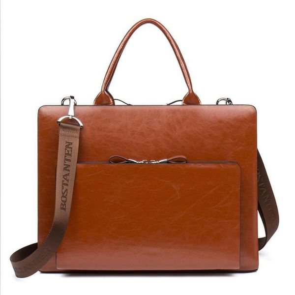

briefcases cossloo leather briefcase shoulder lapbusiness vintage slim bags for men & women genuine handbags famous brands
