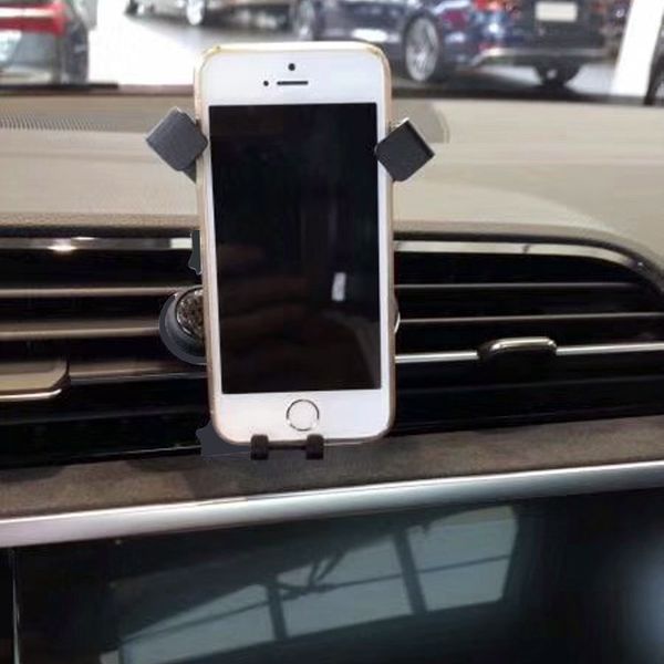 

43fgfor audi q3 fit f3 2019 2020 accessories carbon mobile cell phone holder car air vent mount stand 1set