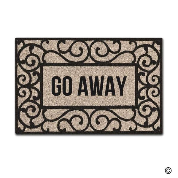 

doormat entrance floor mat rectangular go away funny doormat indoor outdoor decorative door mat