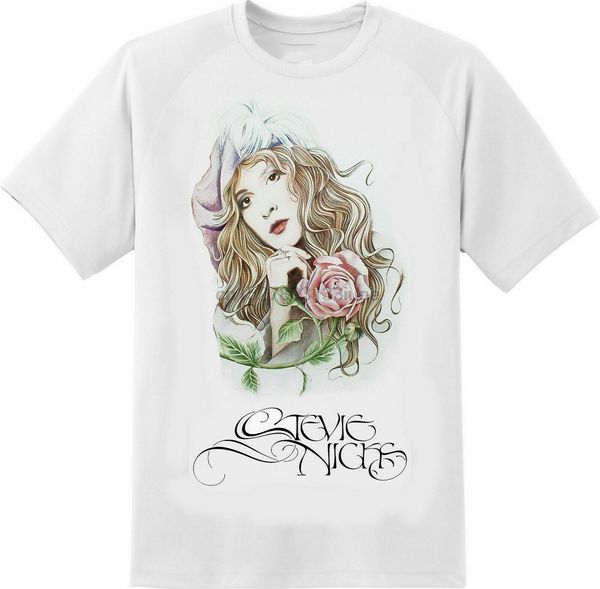 

limited edition stevie nicks with a rose t.shirt size s-xxl loose size tee shirt sport hooded sweatshirt hoodie