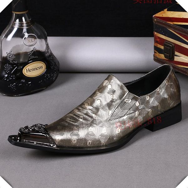 

christia bella men business leather pointed shoes pattern men office formal party prom leather shoes big size male wedding, Black