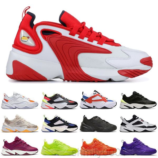 

2020 zoom m2k men casual shoes women tainers 2k tekno 2000 triple black white dark grey designer sports sneakers shoes 3-yq