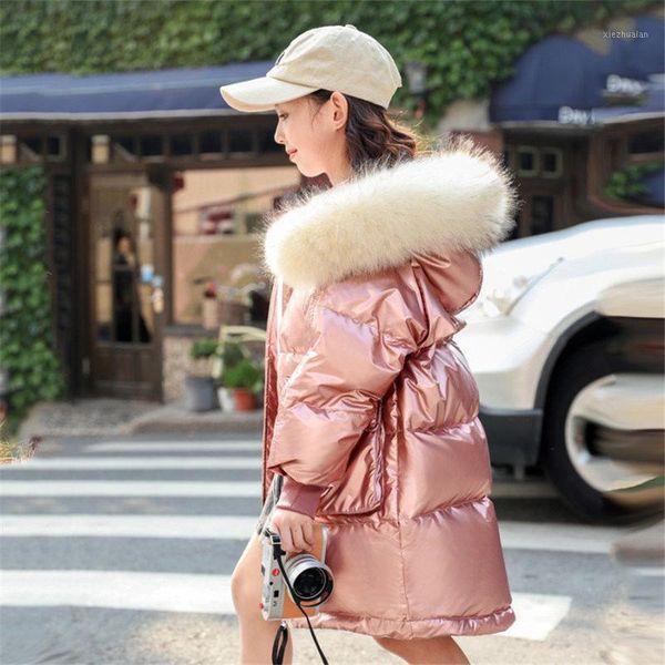 

down coat children girls winter glossy waterproof jacket for 3-16 years kids teenage parkas doudoune enfant1, Blue;gray