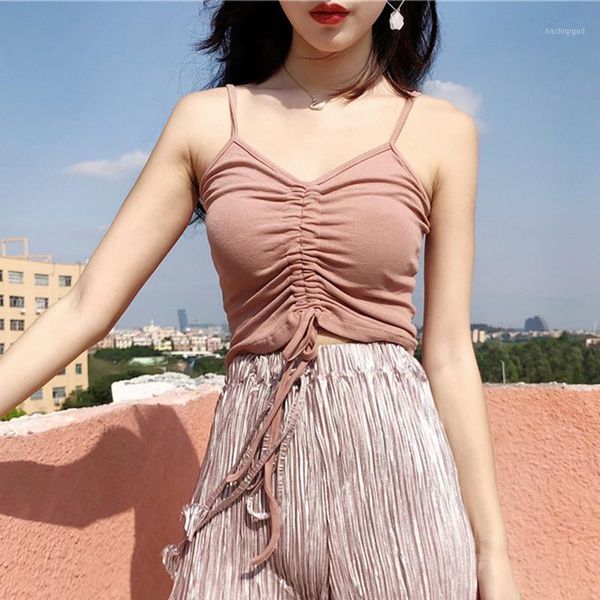 

women deep v neck camis sleeveless knitted female summer tank 1, White