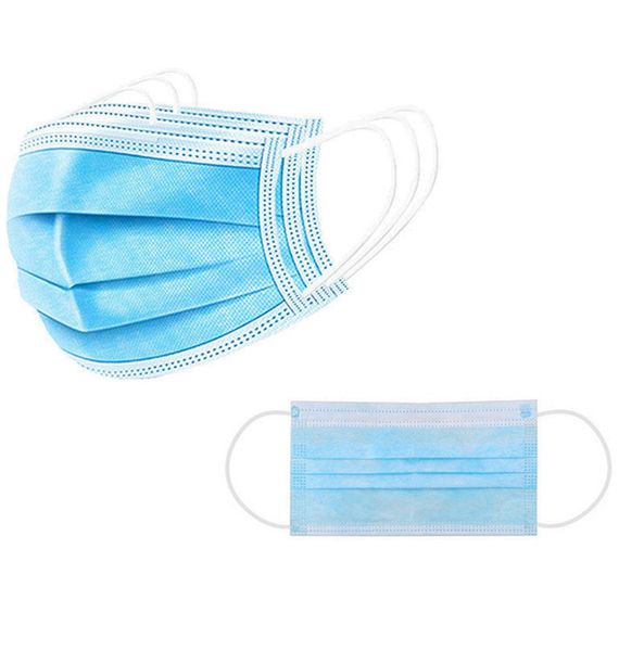 

meltblown sell 3ply widely non woven disposable face mask with elastic earloop