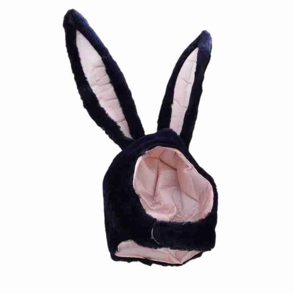 

cute girls hat plush ears hat earflap cap head warmer p supplies with earflaps white black hats 2021, Blue;gray
