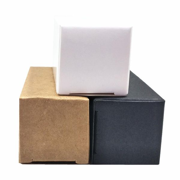 

50pcs lot white black brown paperboard package box kraft paper party diy crafts packing box small perfume bottle carton pack box h bbyubd
