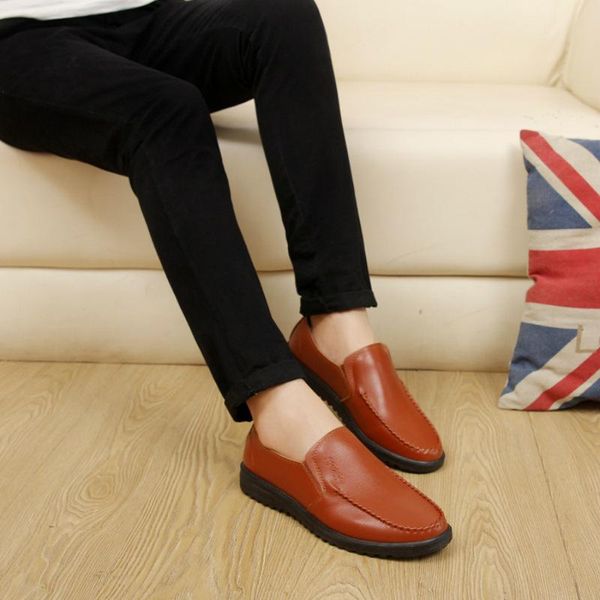 

sexemara кожа повседневная вождения oxfords обувь мужчин мокасины мокасины итальянская обувь для мужчин квартиры no-568, Black